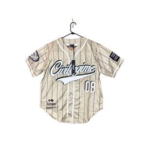 NWT - Civil Regime Tan Baseball Jersey - Size Large